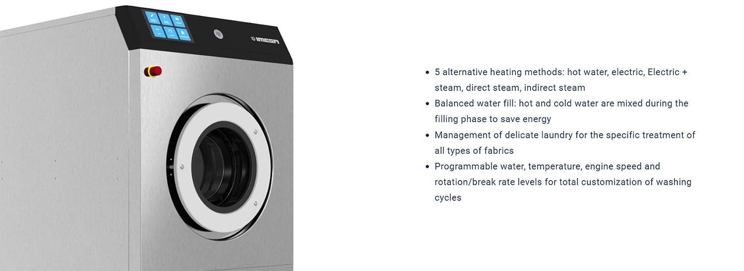 เครื่องซักผ้าอุตสาหกรรม IMESA LM-RC - features
