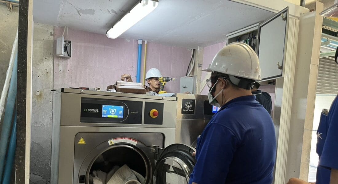 67062001 - งานติดตั้ง เครื่องซักผ้าอุตสาหกรรม DOMUS - 9