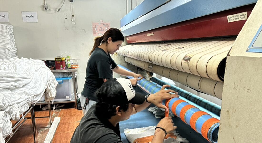 69051501 - สายพานป้อนผ้า VERTEX เทปพันลูกกลิ้ง เครื่องรีดผ้าแบบสายพาน IMAGE - 11