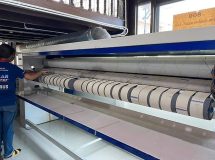 งานติดตั้งสายพานรีดผ้า NICHOLINE สำหรับเครื่องรีดผ้า