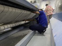 งานติดตั้งสายพานรีดผ้า NICHOLINE สำหรับเครื่องรีดผ้า ELECTROLUX - 8