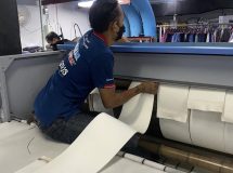 งานติดตั้งสายพานรีดผ้า NICHOLINE สำหรับเครื่องรีดผ้า ELECTROLUX - 9