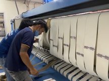 งานติดตั้งสายพานรีดผ้า NICHOLINE สำหรับเครื่องรีดผ้า IMAGE - 47