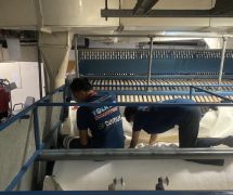 งานติดตั้ง ผ้าสักหลาดหุ้มลูกกลิ้ง NICHOLINE สำหรับเครื่องรีดผ้าแบบกระทะ - 23