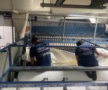 งานติดตั้ง ผ้าสักหลาดหุ้มลูกกลิ้ง NICHOLINE สำหรับเครื่องรีดผ้าแบบกระทะ - 24