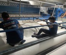 งานติดตั้ง ผ้าสักหลาดหุ้มลูกกลิ้ง NICHOLINE สำหรับเครื่องรีดผ้าแบบกระทะ - 29