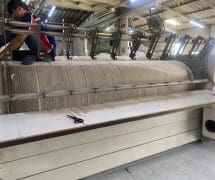 งานติดตั้ง ผ้าสักหลาดหุ้มลูกกลิ้ง NICHOLINE สำหรับเครื่องรีดผ้าแบบกระทะ - 39