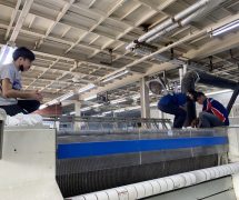 งานติดตั้ง ผ้าสักหลาดหุ้มลูกกลิ้ง NICHOLINE สำหรับเครื่องรีดผ้าแบบกระทะ - 44