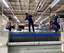 งานติดตั้ง ผ้าสักหลาดหุ้มลูกกลิ้ง NICHOLINE สำหรับเครื่องรีดผ้าแบบกระทะ - 45