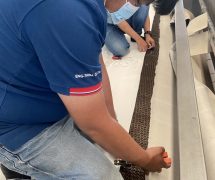 งานติดตั้งผ้าสักหลาดหุ้มลูกกลิ้ง NICHOLINE สำหรับเครื่องรีดผ้าแบบกระทะ IMAGE - 28