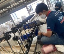 งานติดตั้งผ้าสักหลาดหุ้มลูกกลิ้ง NICHOLINE สำหรับเครื่องรีดผ้าแบบกระทะ IMAGE - 33