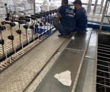 งานติดตั้ง ผ้าสักหลาดหุ้มลูกกลิ้ง VERTEX สำหรับเครื่องรีดผ้าแบบกระทะ IMAGE - 17