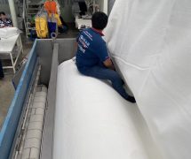 งานติดตั้ง ผ้าสักหลาดหุ้มลูกกลิ้ง VERTEX สำหรับเครื่องรีดผ้าแบบกระทะ IMAGE - 26