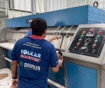 งานติดตั้ง ผ้าสักหลาดหุ้มลูกกลิ้ง VERTEX สำหรับเครื่องรีดผ้าแบบกระทะ IMAGE - 30