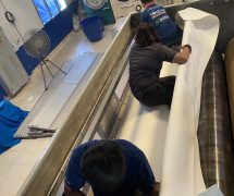 งานติดตั้ง ผ้าสักหลาดหุ้มลูกกลิ้ง VERTEX สำหรับเครื่องรีดผ้าแบบกระทะ IMAGE - 40