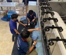 งานติดตั้ง ผ้าสักหลาดหุ้มลูกกลิ้ง VERTEX สำหรับเครื่องรีดผ้าแบบกระทะ IMAGE - 46