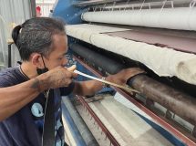 สายพานป้อนผ้า สายพานรีดผ้า เทปพันลูกกลิ้ง สำหรับเครื่องรีดผ้าแบบสายพาน - 11