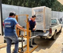 งานติดตั้ง เครื่องซักสลัดผ้าอุตสาหกรรม DOMUS - 65102801 - 1