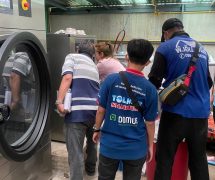 งานติดตั้ง เครื่องซักสลัดผ้าอุตสาหกรรม เครื่องอบผ้าอุตสาหกรรม DOMUS - 2