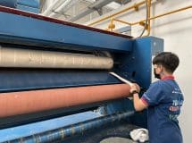 งานติดตั้งสายพานป้อนผ้าคอตตอน และ สายพานรีดผ้า NICHOLINE สำหรับเครื่องรีดผ้า CHICAGO - 5