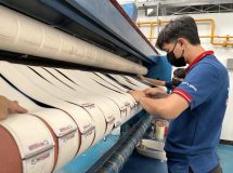 งานติดตั้งสายพานป้อนผ้าคอตตอน และ สายพานรีดผ้า NICHOLINE สำหรับเครื่องรีดผ้า CHICAGO - 6