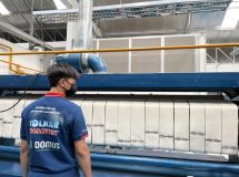 งานติดตั้งสายพานป้อนผ้าคอตตอน และ สายพานรีดผ้า NICHOLINE สำหรับเครื่องรีดผ้า CHICAGO - 9