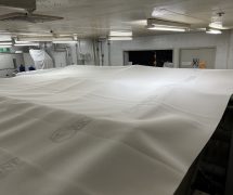 67052201 - งานติดตั้ง ผ้าสักหลาดหุ้มลูกกลิ้ง NICHOLINE เครื่องรีดผ้าแบบกระทะ BMM WESTON - 8