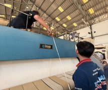 69040801 - งานติดตั้ง ผ้าสักหลาดหุ้มลูกกลิ้ง NICHOLINE เครื่องรีดผ้าแบบกระทะ IMAGE - 10