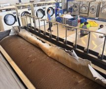 69040801 - งานติดตั้ง ผ้าสักหลาดหุ้มลูกกลิ้ง NICHOLINE เครื่องรีดผ้าแบบกระทะ IMAGE - 4