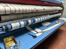 69051501 - สายพานป้อนผ้า VERTEX เทปพันลูกกลิ้ง เครื่องรีดผ้าแบบสายพาน IMAGE - 1