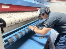 69051501 - สายพานป้อนผ้า VERTEX เทปพันลูกกลิ้ง เครื่องรีดผ้าแบบสายพาน IMAGE - 4