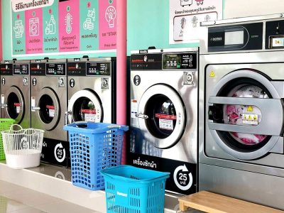 เครื่องซักอบผ้าหยอดเหรียญ DOMUS Clean&Go - ร้าน Argain Wash & Dry - 1